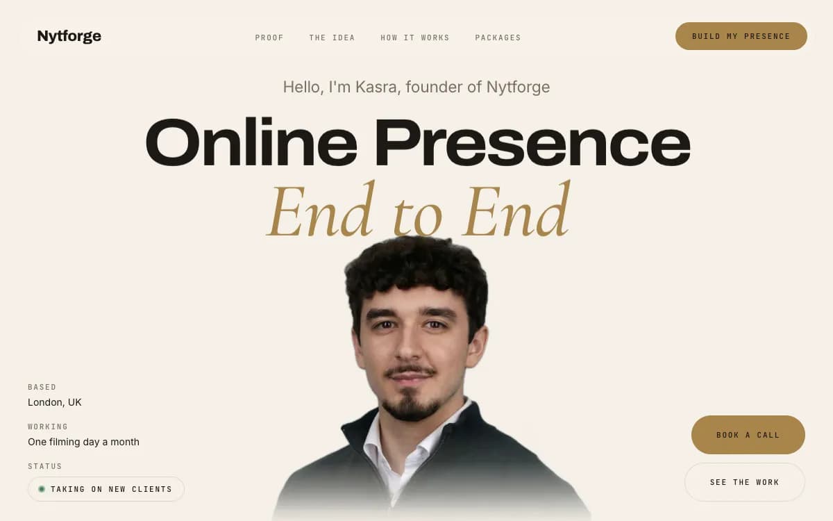 The Nytforge page as it is published